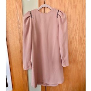 H & M Plush Pink Dress with Glitter straps